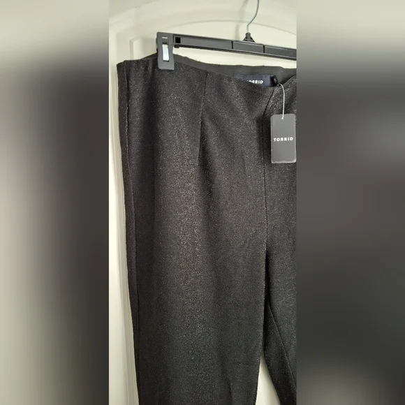 Pull-On Flare Stretch Lurex High-Rise Pant sz 2X 18/20 luxury elegant formal Str - Picture 8 of 10